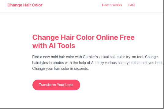 Change Hair Color - AI Hair Color Changer Tool